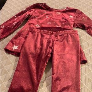 2 piece velour matching set
